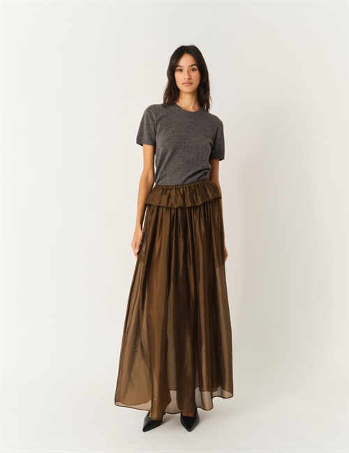 THE GARMENT GILIAN MAXI SKIRT ESPRESSO